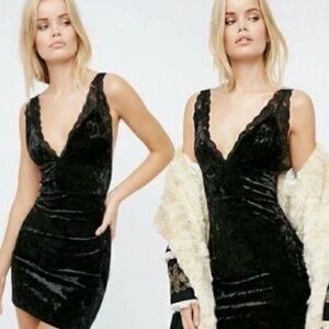 Free People Viper Velvet Mini Dress size Small